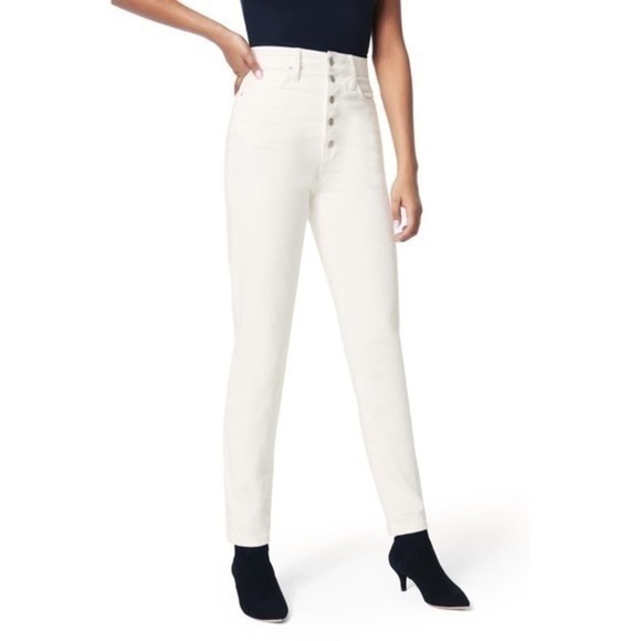 Joe's Jeans Denim - WeWoreWhat by Joe’s The Danielle Bone White High Rise Button Fly Jeans 25